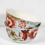 Set Of - 222 Fifth Avenue Soup Cereal Bowls Spring Botanical Scallop Edge. Fixed Price $24.87.