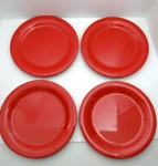 Carlisle Home Products Dinner Plates Red Set Of 4 Melamine #63032. Fixed Price $22.99.