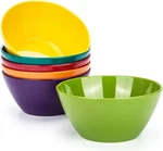 Set Of Melamine Bowls 6-INCH 26-OUNCE Cereal Salad Multicolor 100% Dishwasher. Fixed Price $30.54.