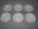 Set 6 Jcp Home White Beaded Rim Edge Dessert Fruit Porcelain 3/8 Bowls. Fixed Price $22.99.
