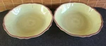 Le Cadeaux Sage (2) Melamine Salad Bowl 13-3/4IN Antiqua. Fixed Price $94.00.