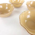Park Design Village Collection Dijon Bowls 6" Set Of 4 Scalloped Edge Read. Fixed Price $49.95.