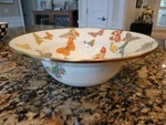 Mackenzie-childs Butterfly Garden 12" Enamel Serving Bowl Retired New. Fixed Price $144.95.