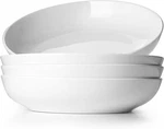 Lifver 9 75" Large Ceramic Pasta Bowls, 50 Ounces Salad White - Set Of 4. Fixed Price $40.00.