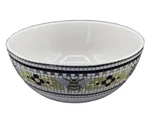 Anthropologie Bistro Tile Garden Bee Cereal Soup Bowl New Blck White Gold Yellow. Fixed Price $33.75.