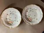 Mikasa Garden Club Silk Bouquet Ec 463 Large Heavy Stoneware Soup Bowls-set Of 2. Fixed Price $11.99.