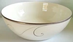 Noritake Vegetable Bowl, Platinum Wave, 9317-426 Round, New. Fixed Price $49.99.