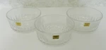 Arcoroc Diamant By Durand Three Dessert Salad Bowls Usa Clear Tempered Glass. Fixed Price $18.99.