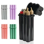 4-HOLE King Size Pre-roll Cone Holder Case, Cigarette For 1 Pack, Black. Fixed Price $8.28.