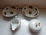 Vintage Mikasa Fine China Japan Moss Rose Fruit / Gravy Sugar Bowl 7288 #. Fixed Price $29.00.