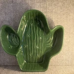 Vintage Green Cactus Chip Bowl Treasure Craft Usa. Fixed Price $24.00.