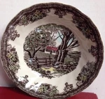 Johnson Bros Set Of 4 Friendly Village 5" Fruit Saucers New. Fixed Price $30.00.
