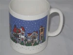 Arcopal Winter Village Victorian Houses Coffee Cup Mug (s) ARP19. Fixed Price $9.95.