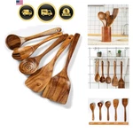 Kitchen Utensils Set, 5 Pcs Natural Acacia Wooden Spoons Cooking For.... Fixed Price $54.99.