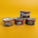Vintage 4 Tabasco Handled Gumbo Soup Bowls Nola Set Holmes Oysters. Fixed Price $53.73.