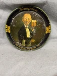 1930'S Hampden Brewing Co. Willimansett, Mass "handsome Waiter" Steel Round Tray. Fixed Price $60.00.