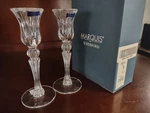 Marquis By Waterford Sheridan Candlestick Pair 8 Inch New With Tags & Box. Fixed Price $65.00.