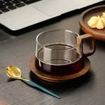 Ceramic & Glass Coffee Mugs Set Borosilicate Latte Cups American Style High End. Fixed Price $30.03.