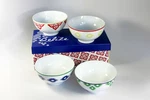 Paperproducts Design Set Of 4 Colorful Belize Porcelain Soup Bowls With Gift Box. Fixed Price $69.29.