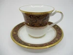 Noritake Xavier Gold Cup & Saucer - 1/8" 0302G. Fixed Price $27.98.