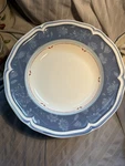 Villeroy & Boch, Cottage Blue Rim Soup Bowl New. Fixed Price $35.00.