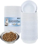 300 Pcs Pet Disposable Feeding Bowls Liner Bulk White Cat Food Small Pa.... Fixed Price $31.90.