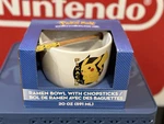 Pokemon Pikachu 20 Ounce Ceramic Ramen Bowl With Chopsticks. Fixed Price $30.00.