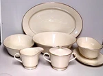 Lenox Hayworth 7 Piece Hostess Set Platter Vegetable Bowls Creamer Sugar Gravy. Fixed Price $225.95.