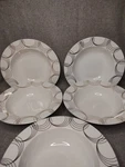 Pier 1 Imports Opulent Metallic Soup Salad Bowls 8.5" Gold Silver Swirl Set Of. Fixed Price $17.95.