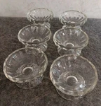 6 Vtg Libbey Glass Ice Cream-dessert- Fruit Bowls/dishes/cups Clear Pattern. Fixed Price $19.98.