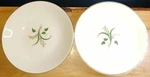 Edwin Knowles Forsythia Large Bowls 22-KARAT Gold Rim Made 1952 1235. Fixed Price $9.99.
