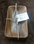 South Seas Accents Hand Made Wooden Tray Bowl Trinket 3 Acacia 1X4X7 Free-s. Fixed Price $21.99.