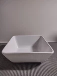 Pampered Chef Simple Additions White 7.5" Square Bowl (retired). Fixed Price $35.00.