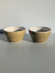 Mcm Homer Laughlin Butterscotch Restaurant Ware Custard Cups Ramekins Set Of 2. Fixed Price $21.60.