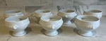 Apilco France Shell Soup Bowls Ocean Set 7 White Porcelain French Bistro Seafood. Fixed Price $199.99.