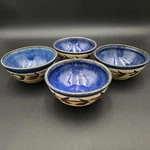 Mas Signed Studio Pottery Set Of 4 Stoneware Berry Cereal. Fixed Price $39.18.
