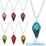 Bluebubble Ice Cream Parlour Glitter Necklace Sweet Kitsch Funky Kawaii Novelty. Fixed Price $8.00.
