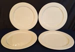 Vtg Syracuse China Cascade Cream 12" Service/chop Plates Chargers Set Of 4. Fixed Price $24.00.
