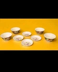 Shunta Melamine 701 & 028 Dipping Condiment Floral Bowls Plates Pcs. Fixed Price $30.95.