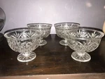 Shannon Godinger 24% Leaded Crystal Dublin Ice Creams Set (4) Fruit Coctails X14. Fixed Price $10.00.