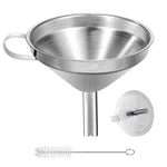 Stainless Steel Kitchen Funnel, 4.3-INCH Food Grade Metal With Silver. Fixed Price $12.93.