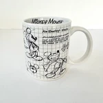 Disney Mickey Mouse Don Towley Sketch Black White Coffee Mug Jerry Leigh Animate. Fixed Price $5.25.