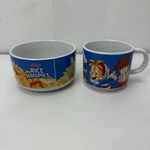 Kelloggs Rice Krispies Breakfast Bowl And Cup Set Blue White Snap Crackle Pop. Fixed Price $9.02.