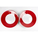 Ten Strawberry Street Soup Bowls Porcelain Halo Soho Red Rim Bangladesh 8 Set 2. Fixed Price $33.00.