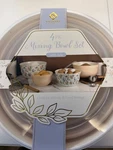 Gourmet Kitchen 4 Pk Mixing Bowl Set Spring Flowers Nestable New. Fixed Price $39.95.