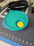 Tupperware Crystal Wave Divided Dish Lid 3284C Blue Green Vintage. Fixed Price $11.55.