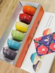 Le Creuset Bowl Of 6 Mini Bawl Rainbow Multicolored Stoneware 150ML 10.5 H4. Fixed Price $152.00.