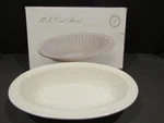 Lorren Home Trends Royal Collection 12.5" Oval Bowl C2157 Porcelain. Fixed Price $20.99.