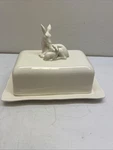 Vintage Grace Teaware Butter Dish With Doe & Fawn Cream Color Rare. Fixed Price $24.99.