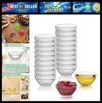 20 Pack 2.8 Small Glass Clear, 2.5 Oz Stackable Mini Prep Bowls, Tiny. Fixed Price $32.99.